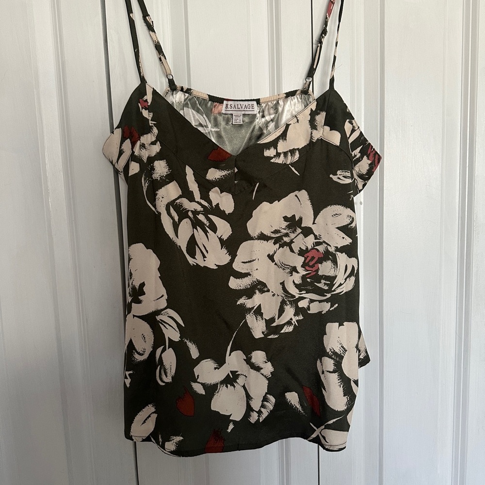 PJ Salvage Olive Green Floral Camisole